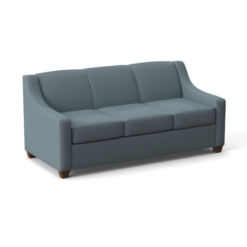 Phillips 76" Sofa Bed with Reversible Cushions, Hybrid, Montana Walnut, Dillon Williamsburg