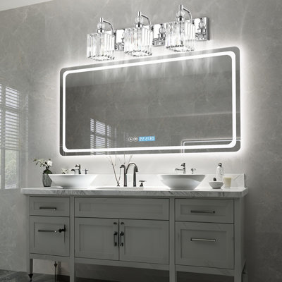 Bar Light Fixture Gednbo LED Bathroom Light Fixtures Gold Bathroom Vanity Lights Over Mirror 360 Full Lighting Dimmable 22 Inch Bar Modern Warm Bedroom Living Room Wall Sconce