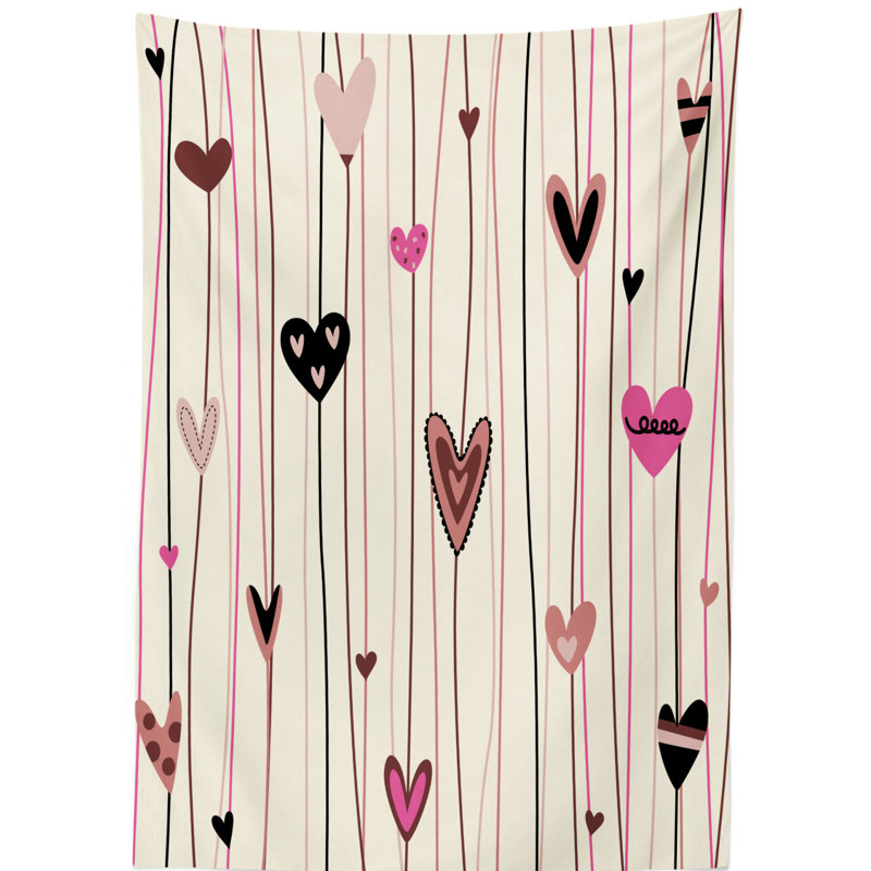 Valentine's Day Tablecloth, 84" L x 60" W