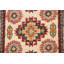 Tapis ivoire en laine noué à la main de conception unique 2 pi x 2 pi 11 po