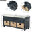 Storage Bench With 3 Drawers And 3 Rattan Baskets Removable Cushion For Entryway Hallway Front Door,-1868222202