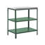 2 Piece Outdoor Kitchen Set with Sink VILAMA Metal Green