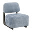 Chaise d'appoint moderne Vanegas avec structure en bois massif