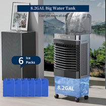 Gorilla Gadgets Powerful Swamp Cooler 5300 CFM, 7 Gallons Water Tank,  Portable Indoor Evaporative Air Cooler, Remote Included, Swing Mode, Modern