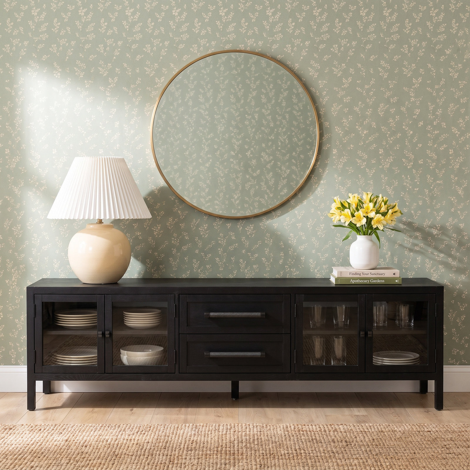 Nelina 84'' Media Console, Black