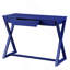 Bureau d'écriture 1 tiroir Twilight Blue avec base en forme de X