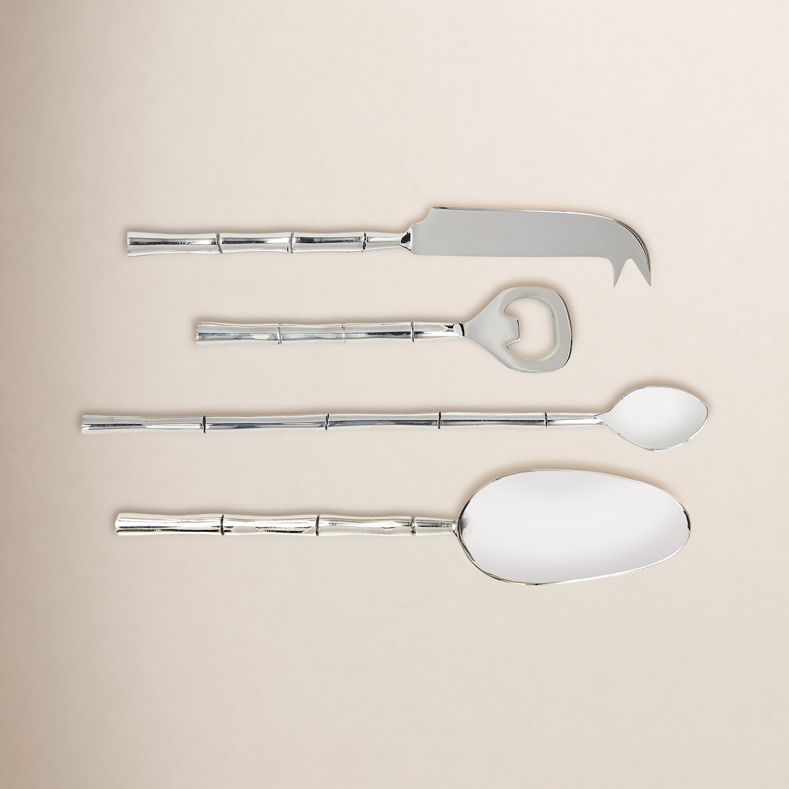 Barrona Bar Tool Set, Silver