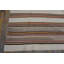 Antique Striped Native American Flatweave Navajo Light Ivory Color Rug
