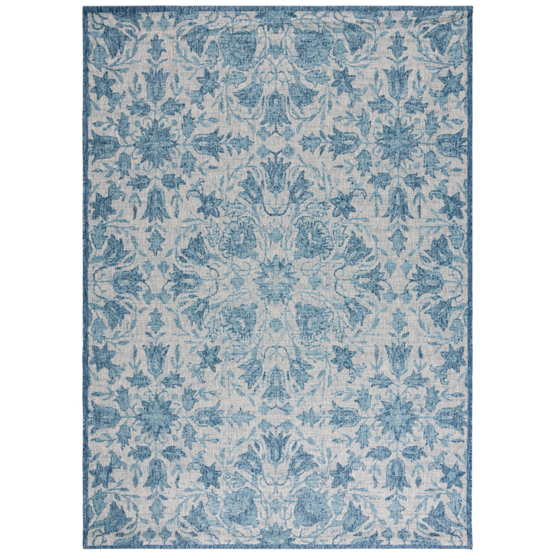 Puchta Performance Floral Indoor/Outdoor Area Rug, Rectangle 8' x 11'