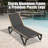 Patio Chaise Lounge Outdoor Aluminum Polypropylene Chair with Adjustable Backrest-1953686379