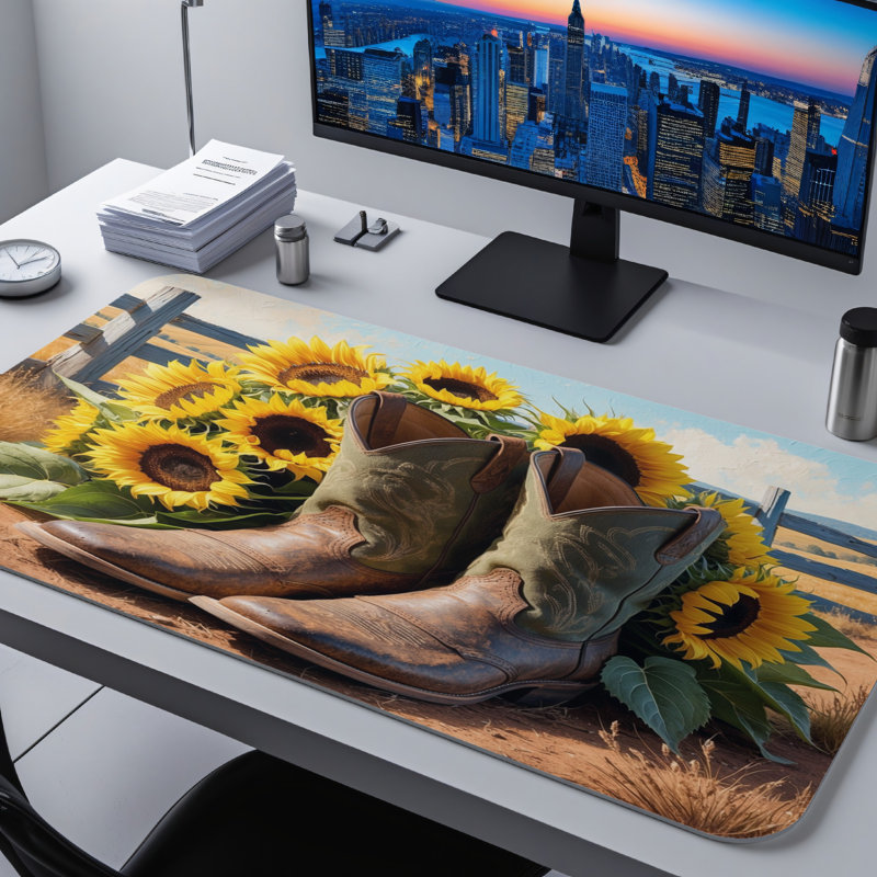 Polyester Desk Pad, 31.5x15.5