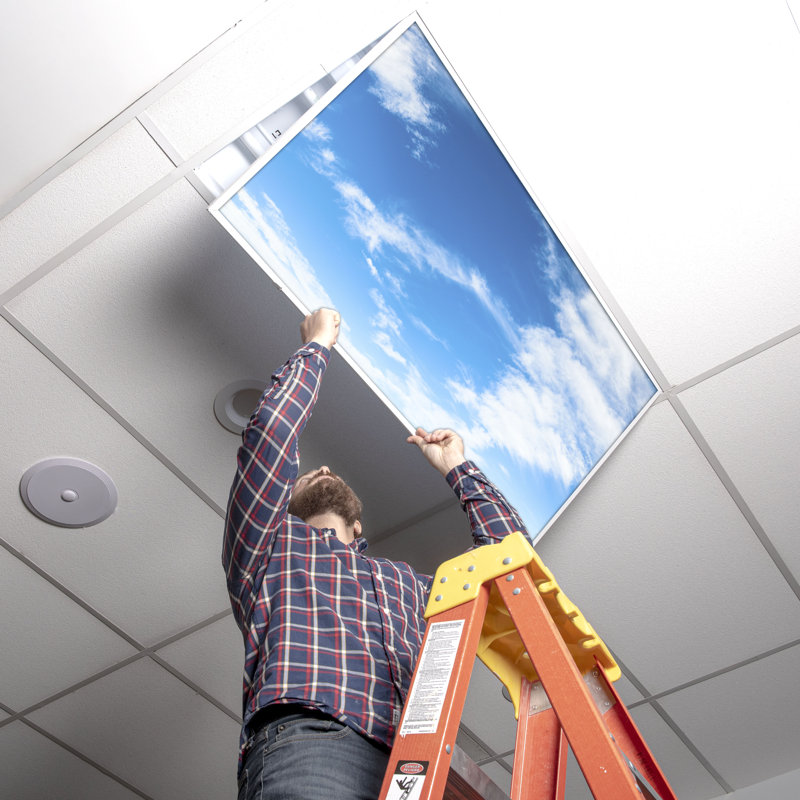 Octo Lights - Fluorescent Light Covers - Flexible Ceiling Light Diffuser Panels - Decorative Clouds - For Classrooms And Offices - 010