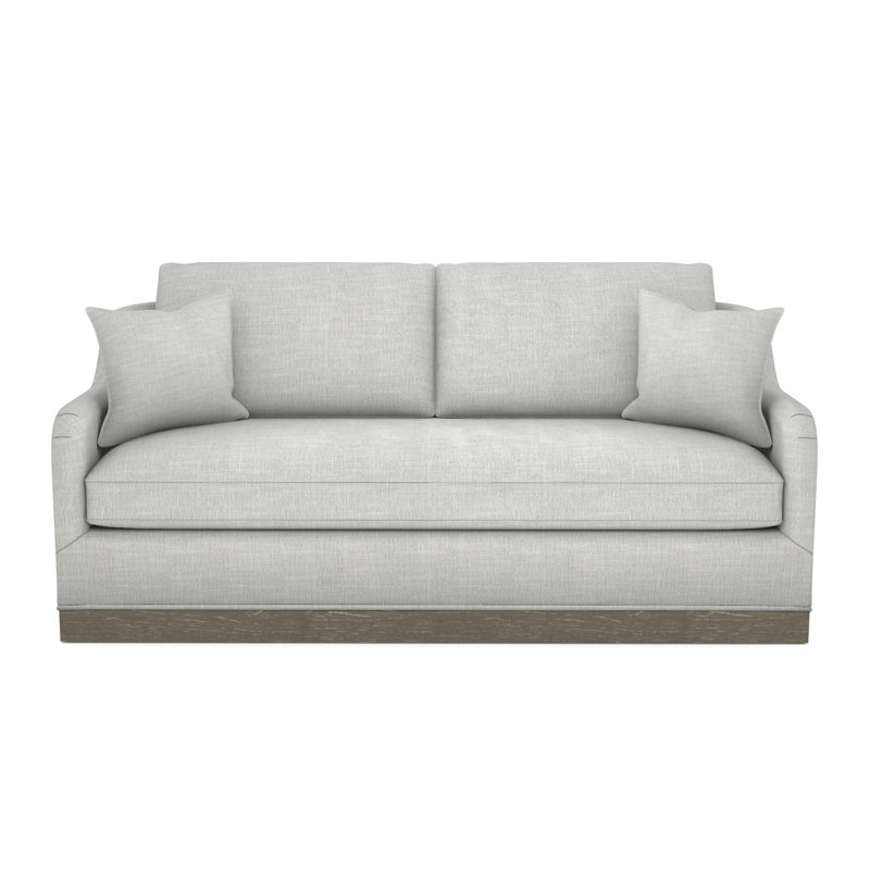Fisher Plinth Base Bench Seat Mid Sofa, Hampton, Tarbee Dove
