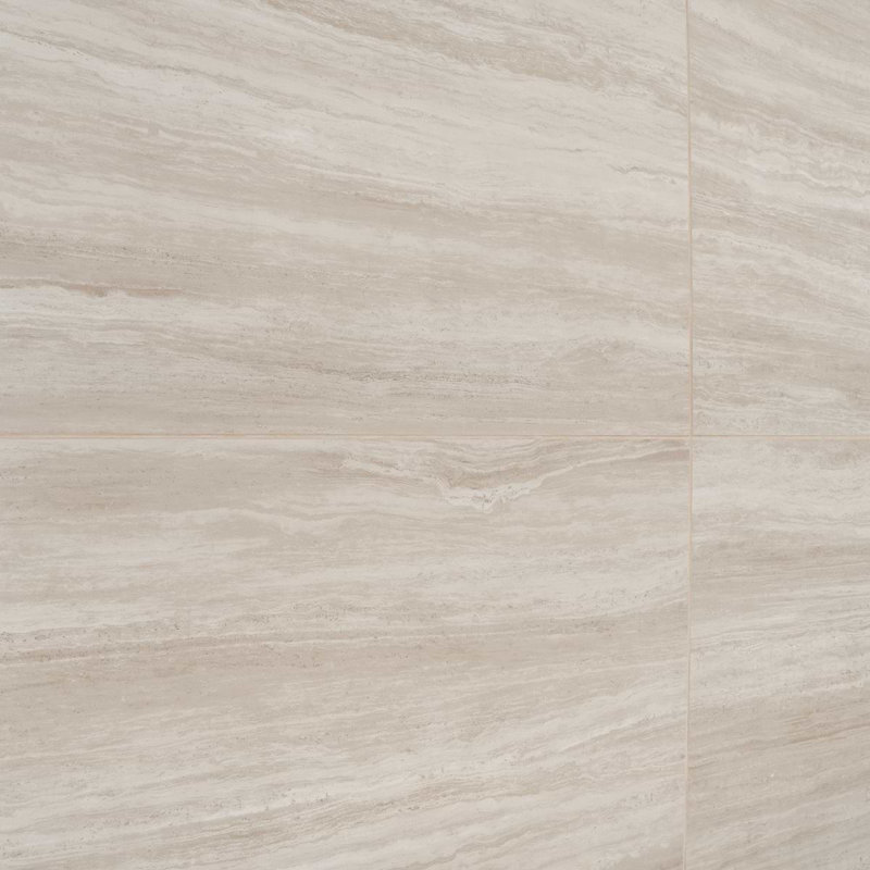 Nashville White 24X48 Matte Porcelain Tile, Beige Matte