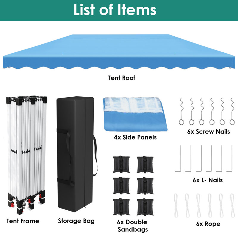 3m x 6m Iron Gazebo