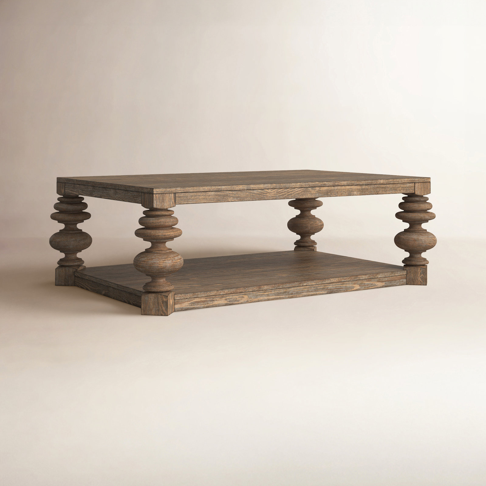 Meliah Solid Wood Coffee Table