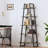 Bookshelf 5 Tier Industrial Wood, Book Shelf, Tall Open Rustic Etagere Bookcase