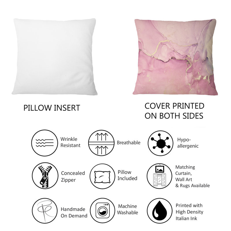 Coussin Pink, 18 po x 18 po