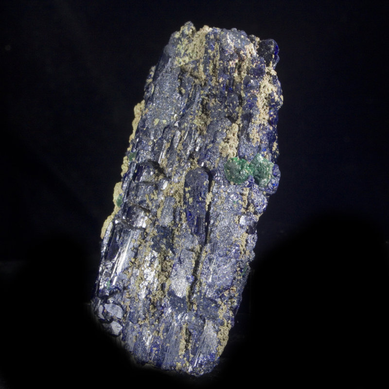 Azurite avec bayldonite et malachite - Mine de Tsumeb, Namibie