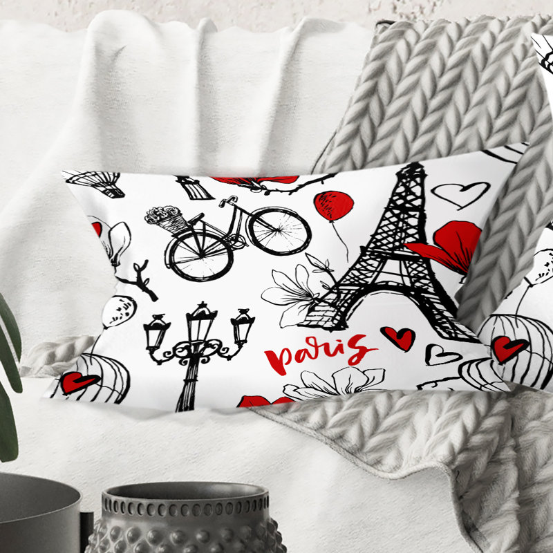 Coussin lombaire 1 cœur paris eiffel