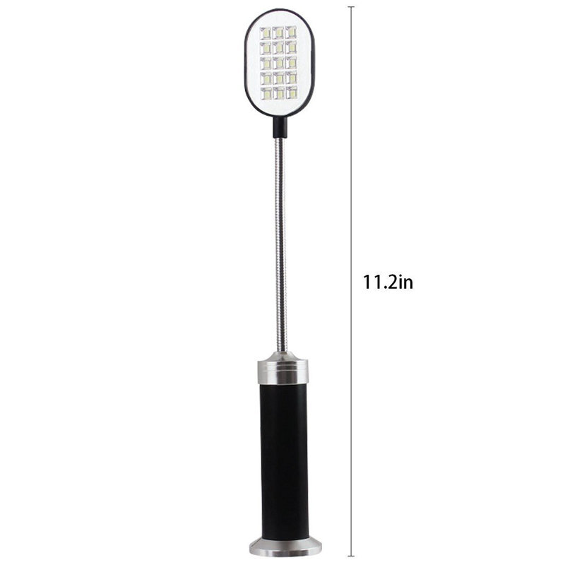 Silver and Black LED Battery Operated Grill Light