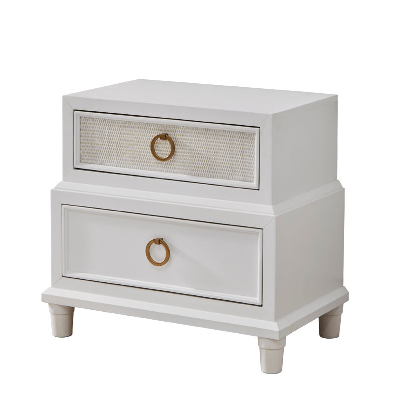 Ainslei 2-Drawer Nightstand - White
