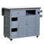 Îlot de cuisine d'extérieur en bois massif extensible 19,3 po / 28 po-134457720