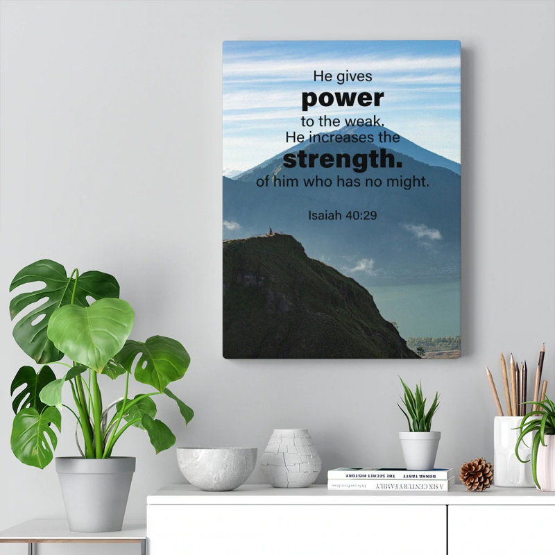 Power To The Weak - Wrapped Canvas Print, 76cm H x 61cm W