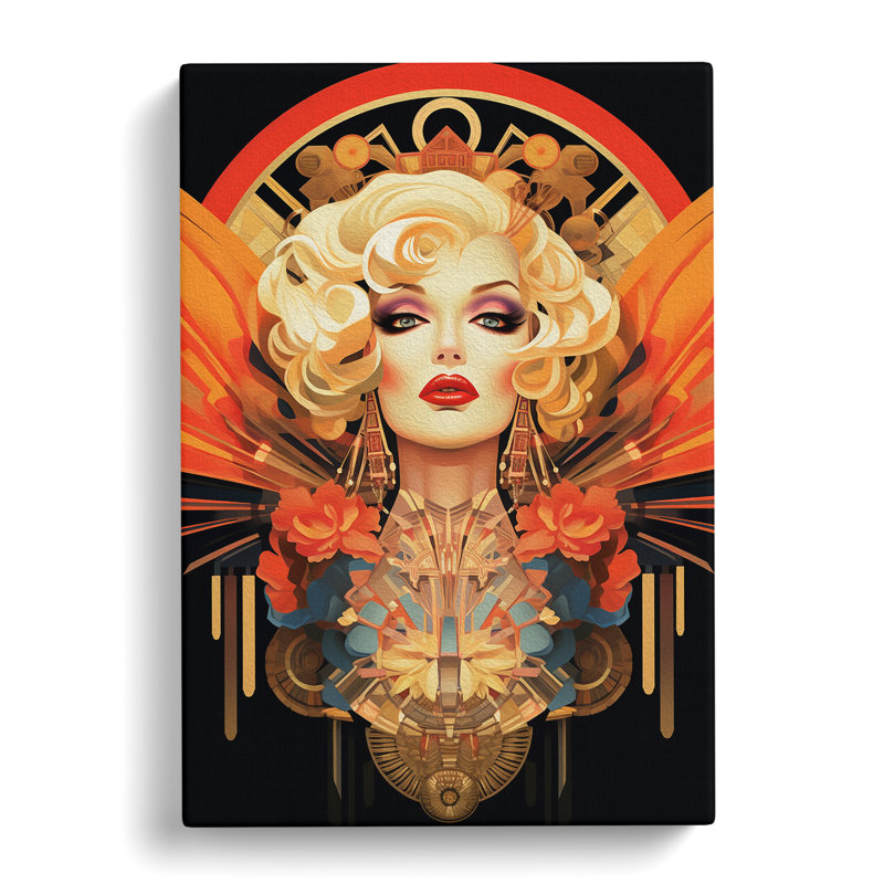 Drag Queen Deco - Wrapped Canvas, 50cm H x 35cm W x 3cm D