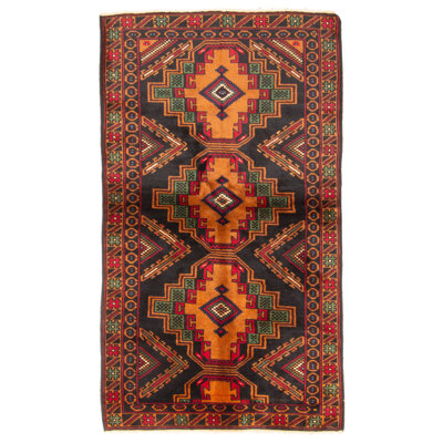 Zechariah Black Rug 3'5" x 6'2"