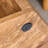 Hexagonal MDF Coffee Table, Wood Grain Pattern Stickers, Multi-Hole Design To Give More Storage Space
