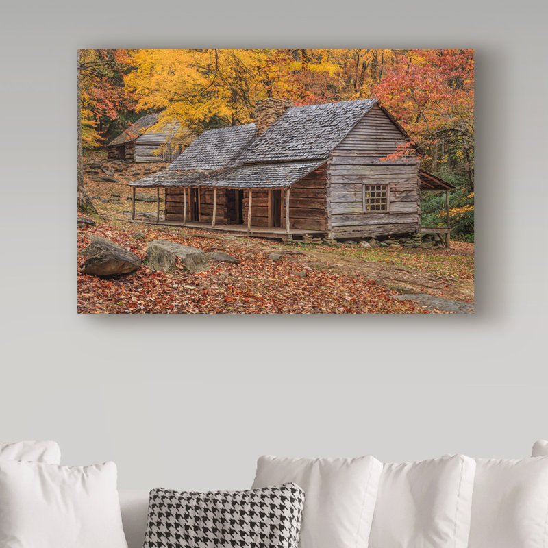 Fillmer «Bud Ogle Place with Barn», reproduction de photo sur toile tendue, H 12 po x l 19 po x P 2 po
