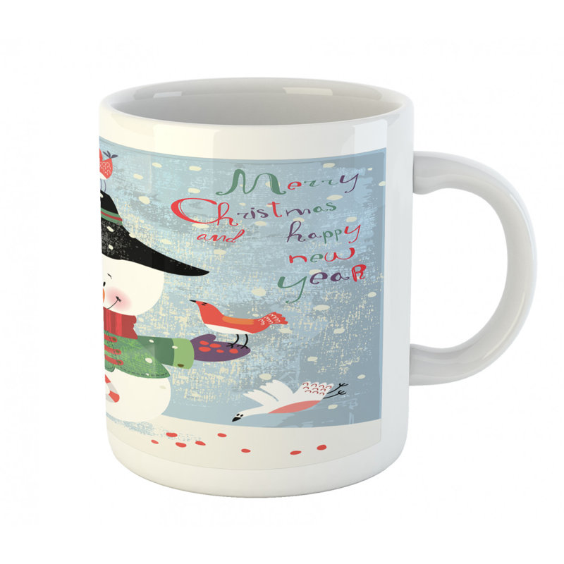 Grande tasse à café bonhomme de neige