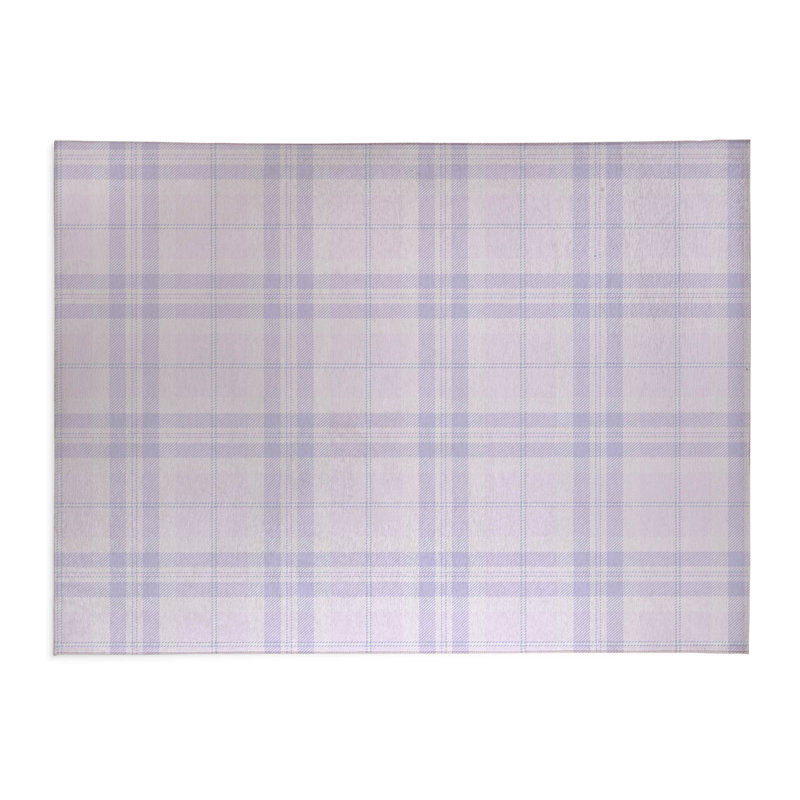 Vinny Tartan Non-Slip Outdoor Rug, Rectangle 5' x 7'