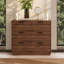 Commode moderne avec 6 tiroirs, commode en bois géométrique 3D de style Mid-Century, grande armoire de rangement pour la chambre à coucher, le salon et le vestibule