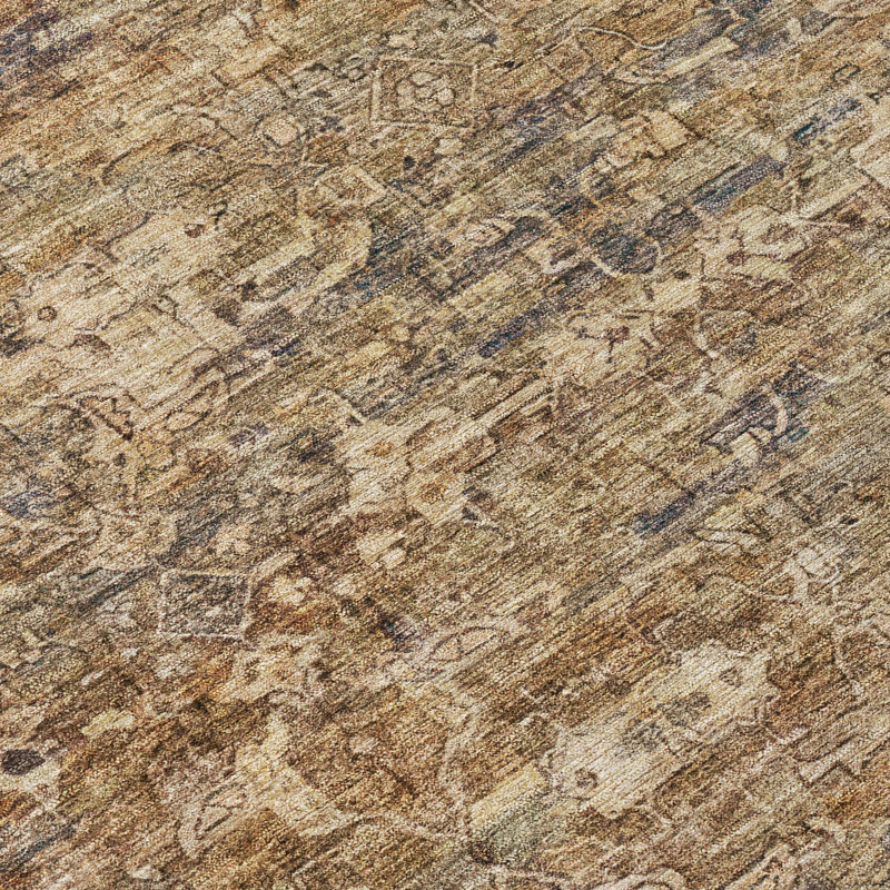 Machine Washable Indoor/Outdoor Hashlamoun ACN2324 Ikat Rug, Rectangle 9' x 12'