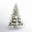 Sapin de Noël blanc givré-2030673567