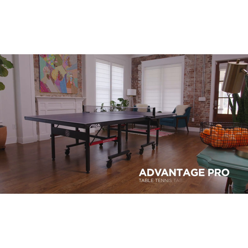 Stiga Advantage Pro Folding Indoor Table Tennis Table with Net