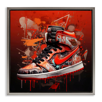 Cadre flottant Shades Of Red Sneaker, design Creative Studio