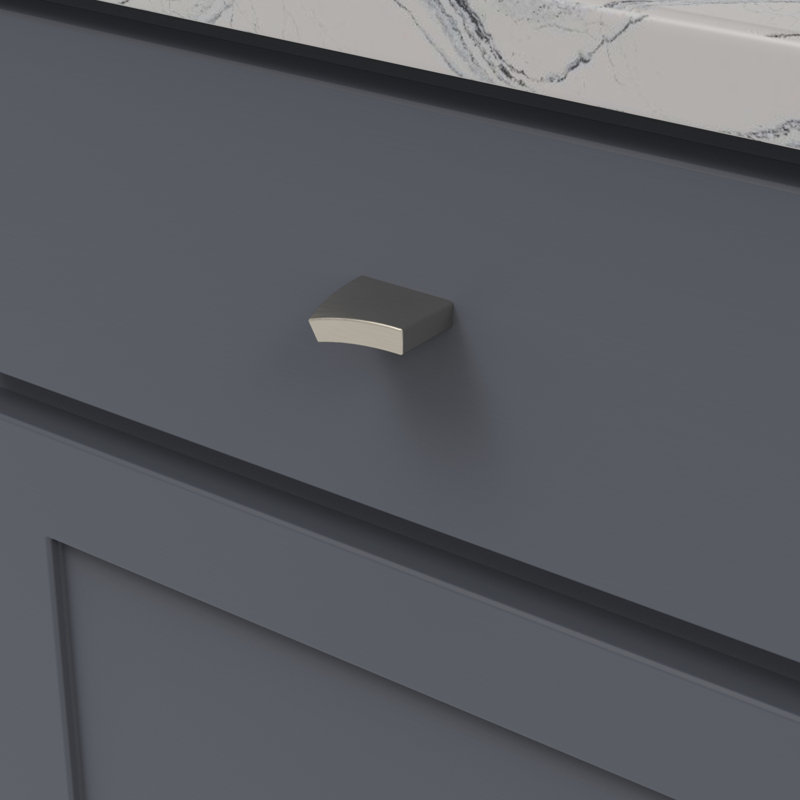 Flex Square Knob, Satin Nickel