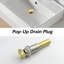 2-handle Bathroom Faucet with Drain Assembly-90958615