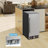 Compact Refrigerator With Adjustable Thermostat And Stainless Steel Door