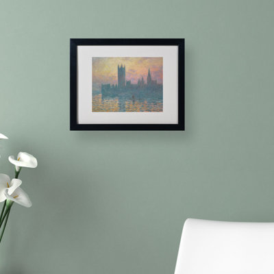 Les maisons du Parlement par Claude Monet - reproduction d'art sur toile