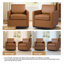 Fauteuil rembourré pivotant-1414379576
