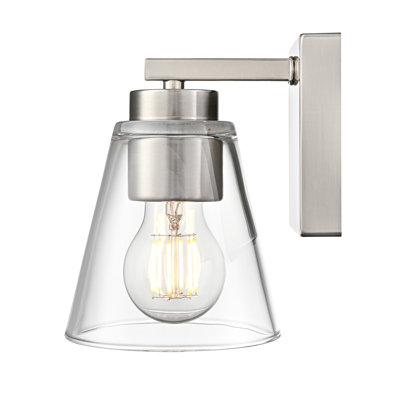 Applique murale 1 lumière de 6,75 po Strayhan - Nickel brossé