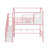 Twin Metal Loft Bed With Roof Design And A Storage Box-772137000