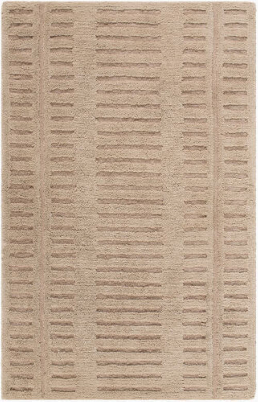 Finlea Machine Washable Hand-Tufted Striped Rug, Rectangle 8' x 10'