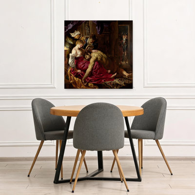 Samson & Delilah Classic Mystical Abstract Wall Art Print by Peter Paul Rubens - Wrapped Canvas Print
