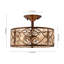 Plafonnier semi-encastré en cristal 4 lumières Classical