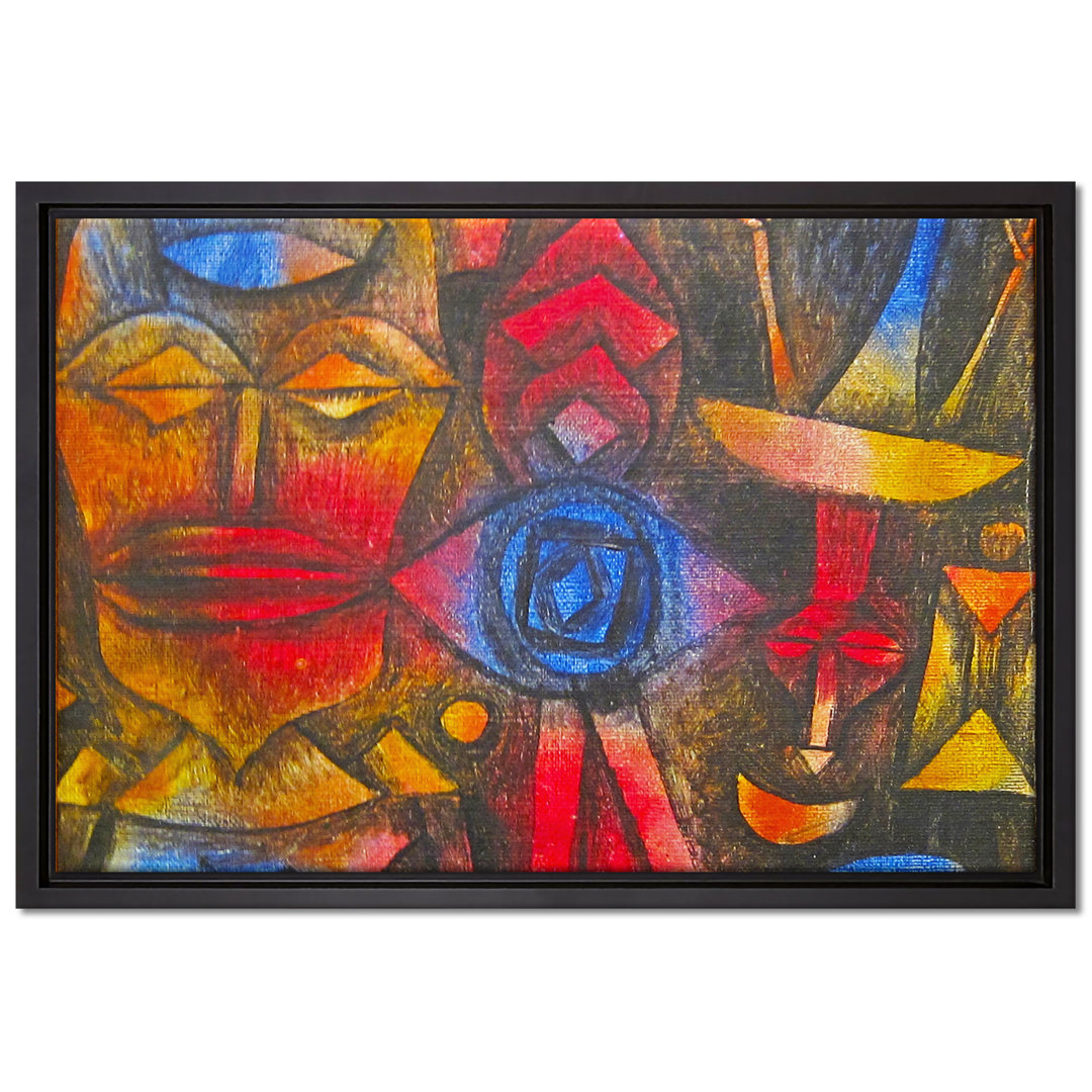 Gerahmtes Leinwandbild Figurines Collection von Paul Klee